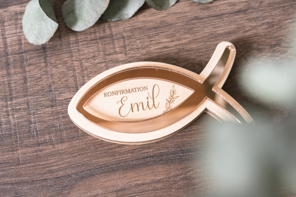 Geldgeschenk | Geldversteck zur Taufe oder Konfirmation | Design Fisch | Personalisierung
